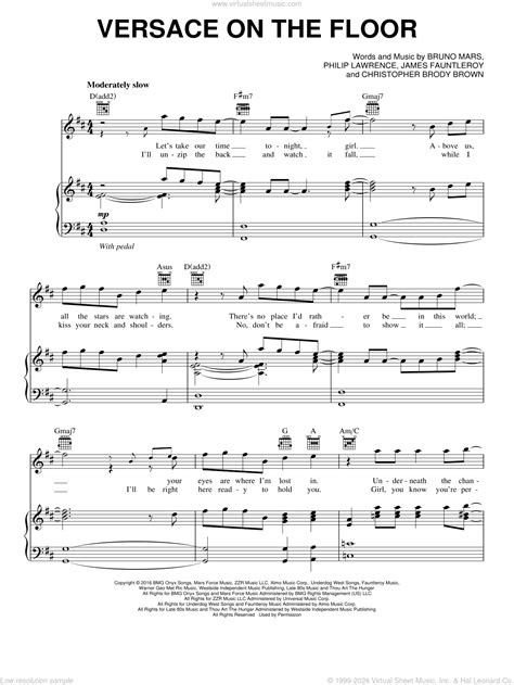 versace on the floor spartito pdf|versace on the floor sheet music.